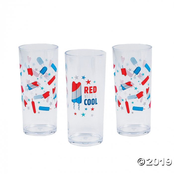 Patriotic Pop Plastic Glasses (1 Set(s))