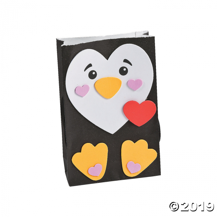 Penguin Valentine Card Holder Craft Kit (Makes 12)