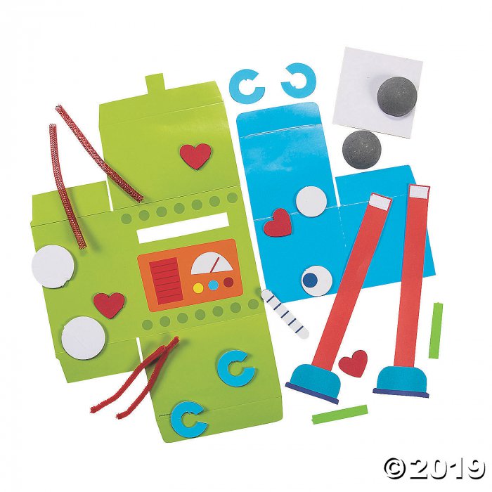 Valentine's Day Robot Card Holder Box Craft Kit (Makes 1)
