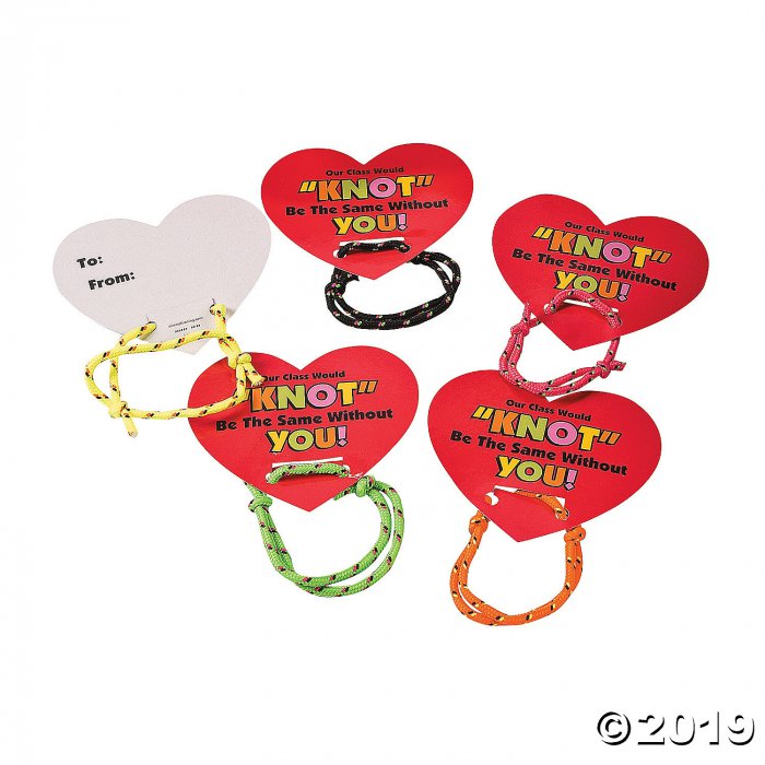Valentine Knot Bracelets with Card (24 Piece(s))