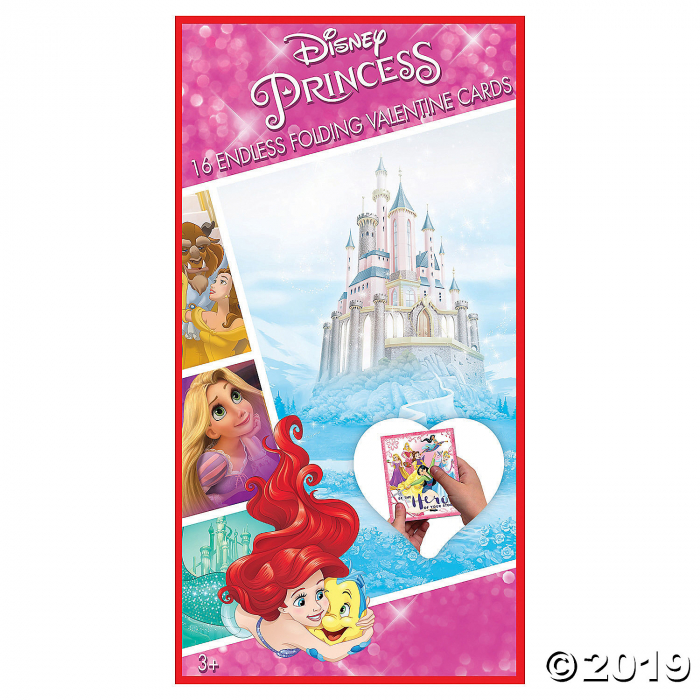 Disney Princess Valentine Folding Cards (16 Piece(s))