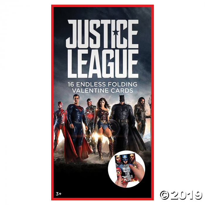 Justice League Valentine Folding Cards (16 Piece(s)) Justice League Valentine Folding Cards (16 Piece(s))