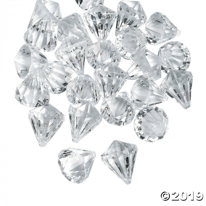Clear Acrylic Gems (25 Piece(s))