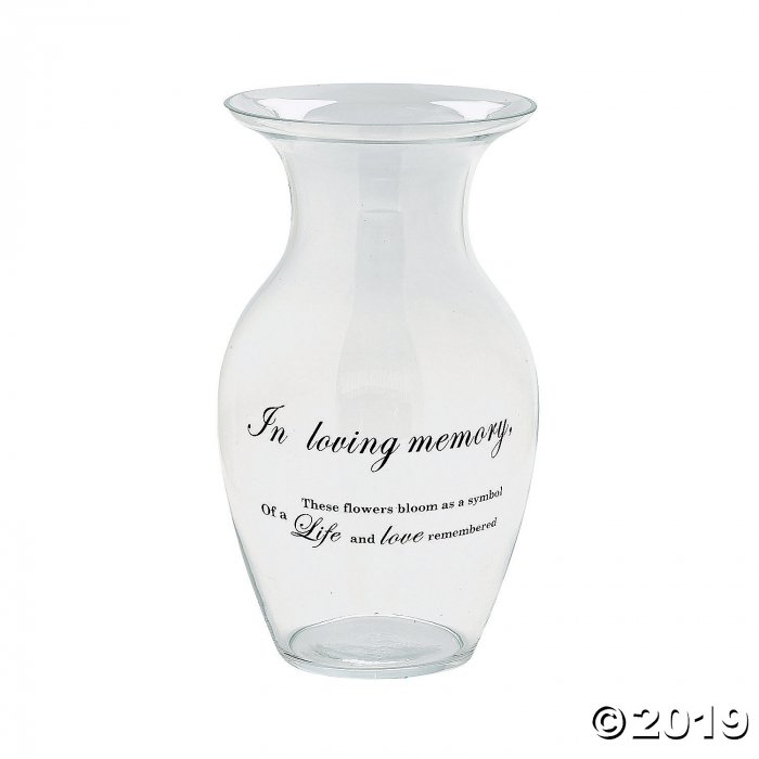 Memorial Glass Vase