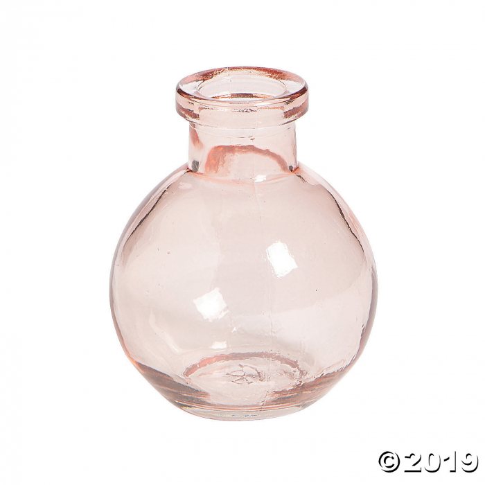 Pink Bulb Shape Bud Vases (6 Piece(s))