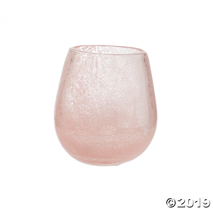 Small Blush Glass Vase (1 Piece(s))