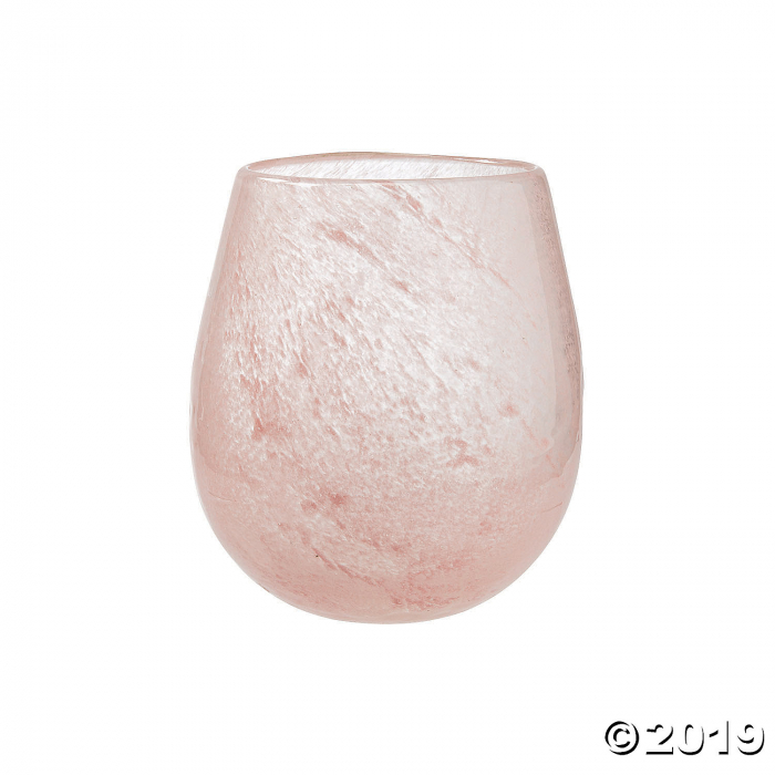 Large Blush Glass Vase (1 Piece(s))