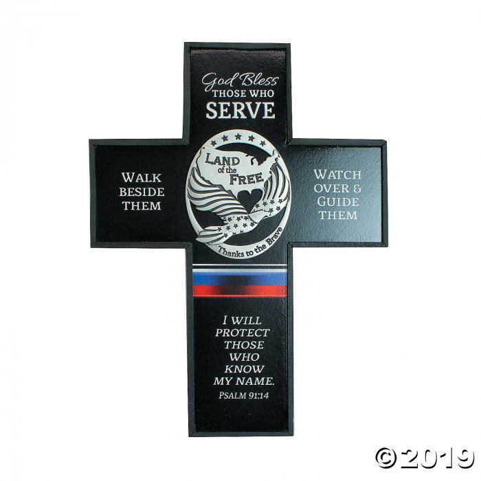 God Bless Those Who Serve Patriotic Cross (1 Piece(s))