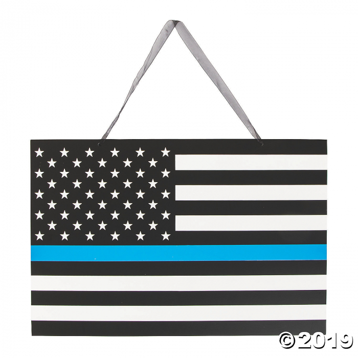 Thin Blue Line Sign (1 Piece(s))