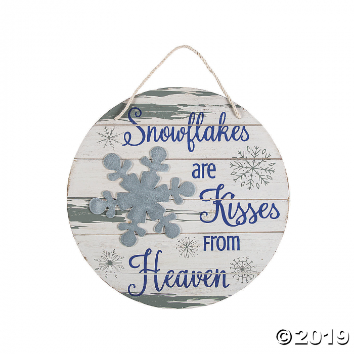 Snowflakes Are Kisses from Heaven Sign (1 Piece(s))