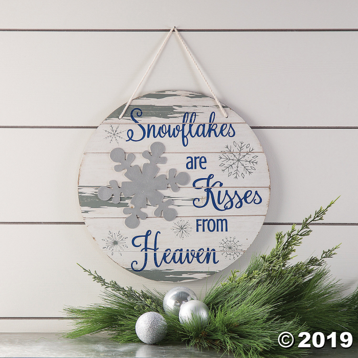 Snowflakes Are Kisses from Heaven Sign (1 Piece(s))
