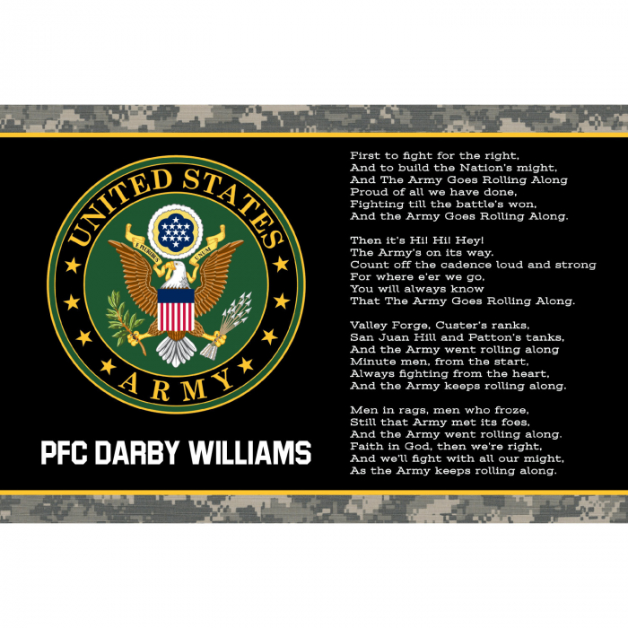 Personalized U.S. Army® Plaque (1 Piece(s))