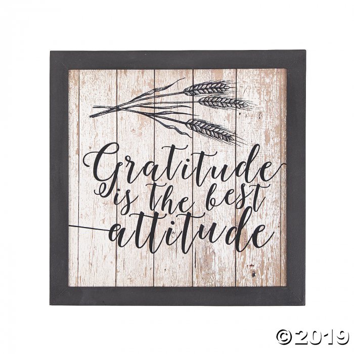 Gratitude is the Best Attitude Sign (1 Piece(s))