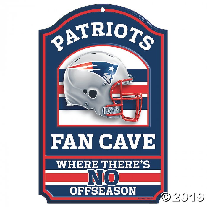 NFL® New England Patriots Fan Cave Sign (1 Piece(s))