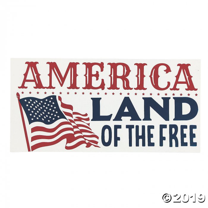 America Land of the Free Sign (1 Piece(s))