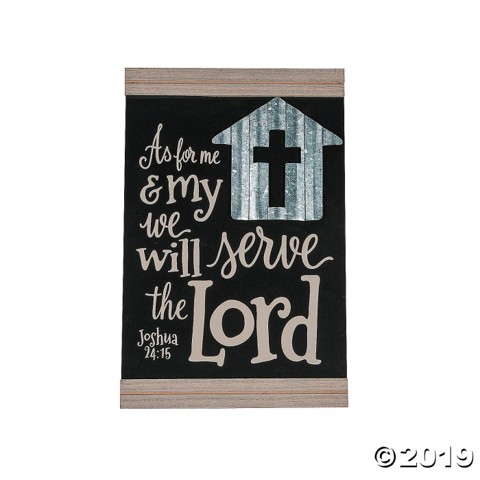 As For Me & My House Door Sign (1 Piece(s))