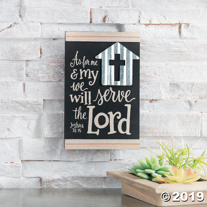 As For Me & My House Door Sign (1 Piece(s))