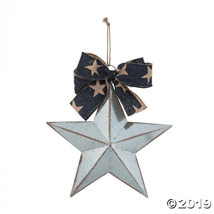 Barn Star with Patriotic Bow (1 Piece(s))