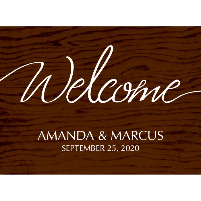 Personalized Welcome to the Wedding Sign (1 Piece(s))