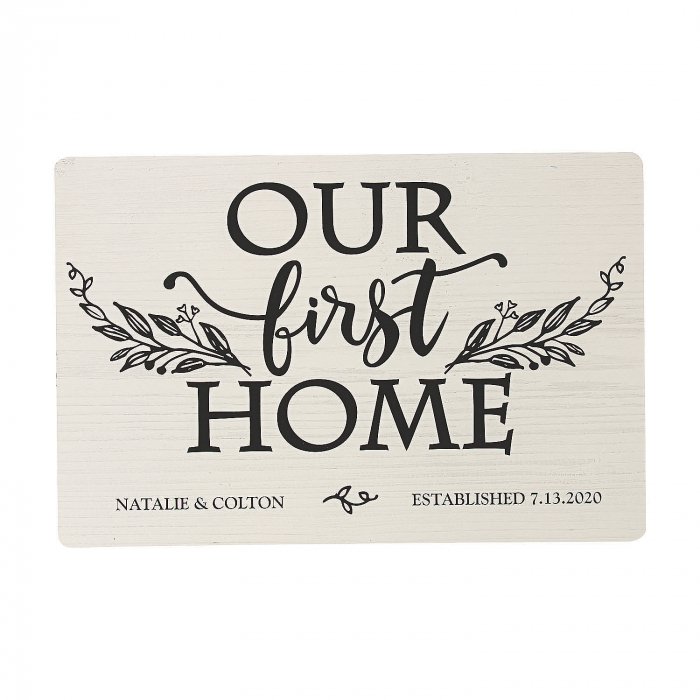 Personalized Our First Home Sign (1 Piece(s))