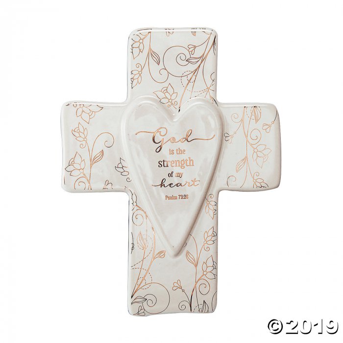 God is the Strength Ceramic Cross (1 Piece(s))