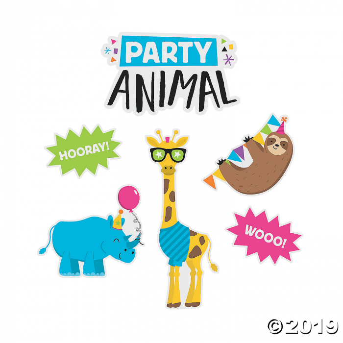 Jumbo Party Animal Cutouts (1 Set(s))