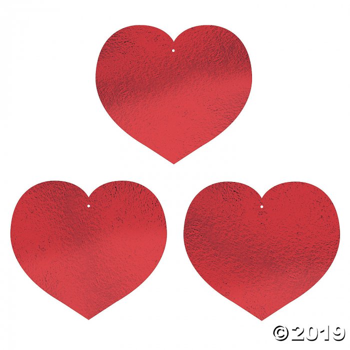 Red Heart Decorations (Per Dozen)