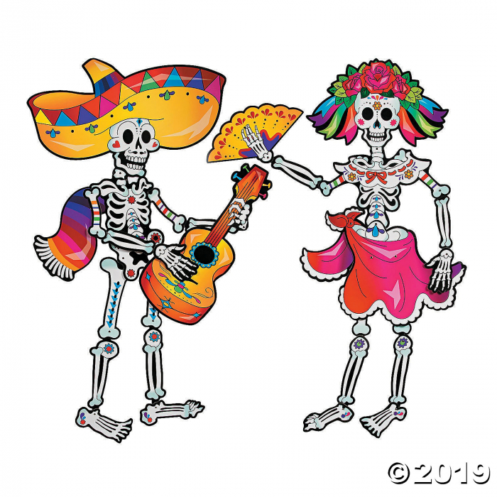 Day of the Dead Couple Jointed Cutouts (2 Piece(s))