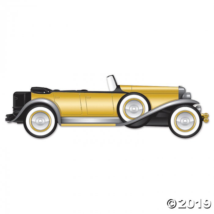 Roaring 20s Jointed Roadster Car Sign (1 Piece(s))