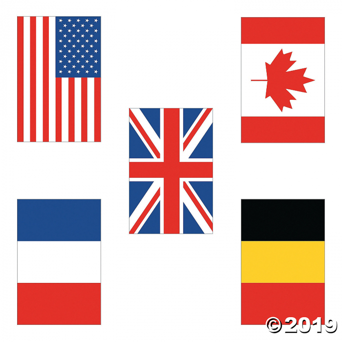Flags of All Nations Cutouts (15 Piece(s))