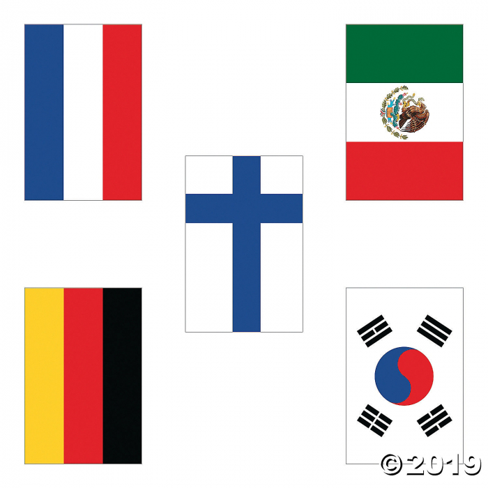 Flags of All Nations Cutouts (15 Piece(s))