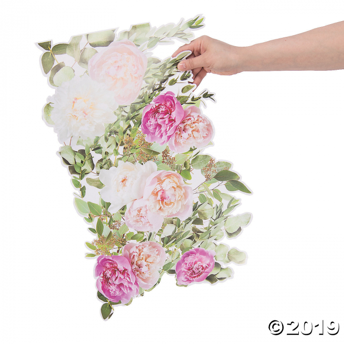 Wedding Floral Cutout Wall Décor (1 Set(s))