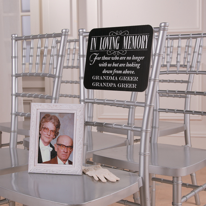 Personalized Reserve Seating Memorial Wedding Sign (1 Piece(s))