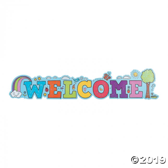 Doodle Welcome Banner (1 Piece(s))
