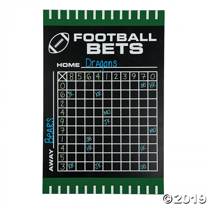 Football Betting Squares Chalkboard (1 Piece(s))