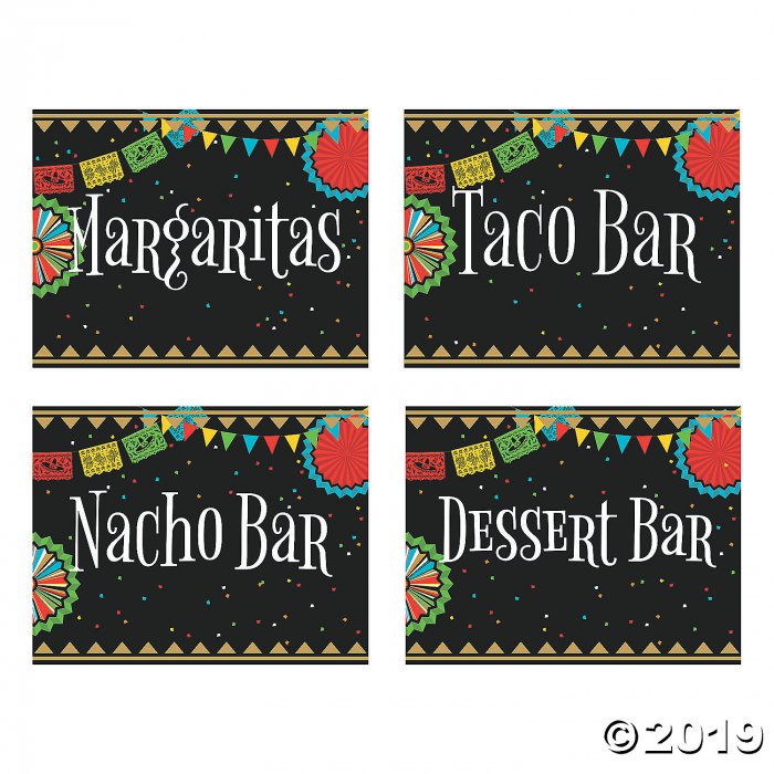 Fiesta Party Food Signs (1 Set(s))