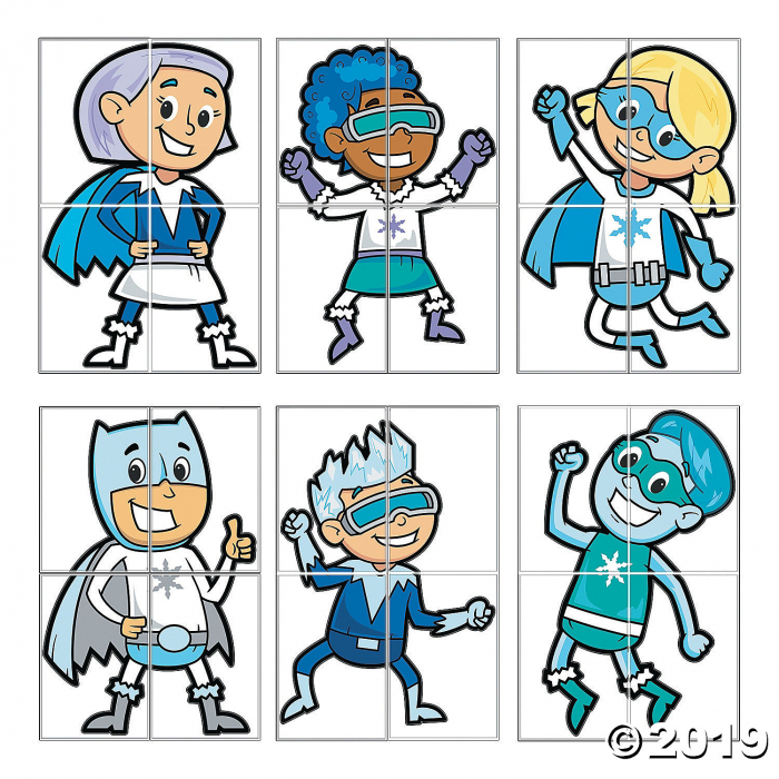 Jumbo Winter Superhero Posters (24 Piece(s))