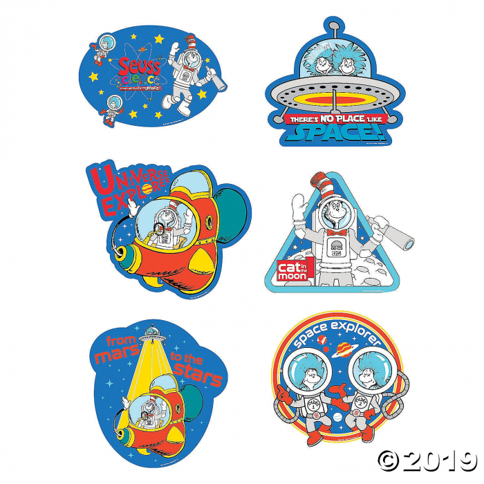 Jumbo Dr. Seuss Space Cutouts (6 Piece(s))