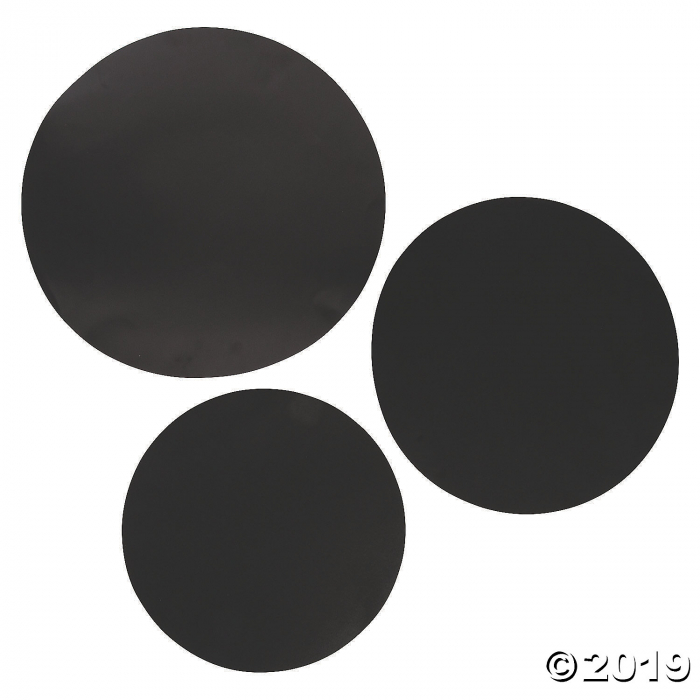 Large Black Dot Cutouts (Per Dozen)