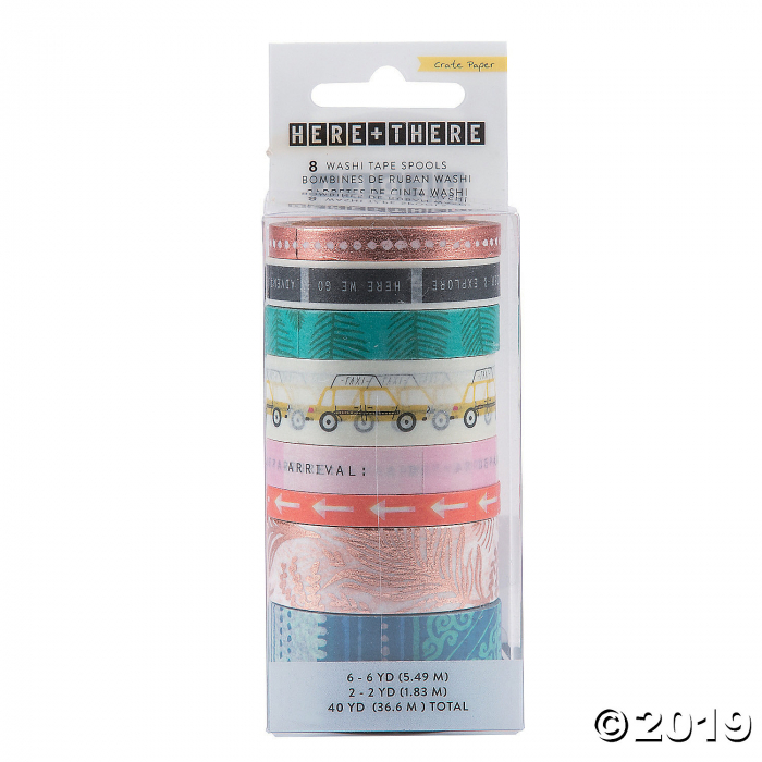 American Crafts Crate Paper Here & There Washi Tape (8 Piece(s))