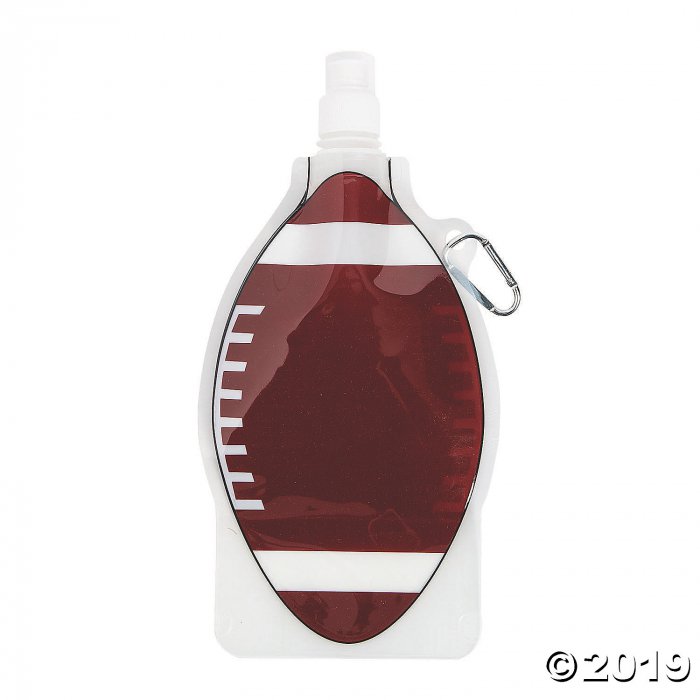 Collapsible Football Water Bottles (Per Dozen)