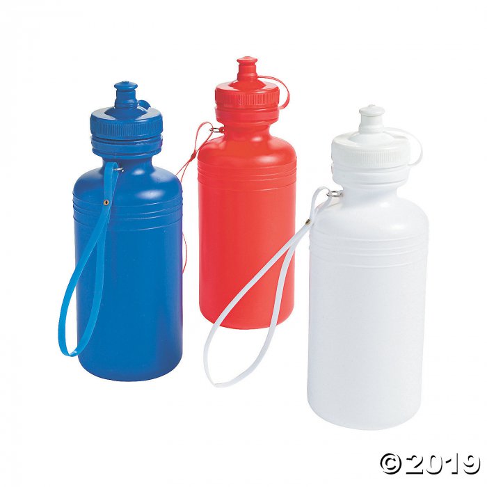Patriotic Plastic Water Bottles (Per Dozen)