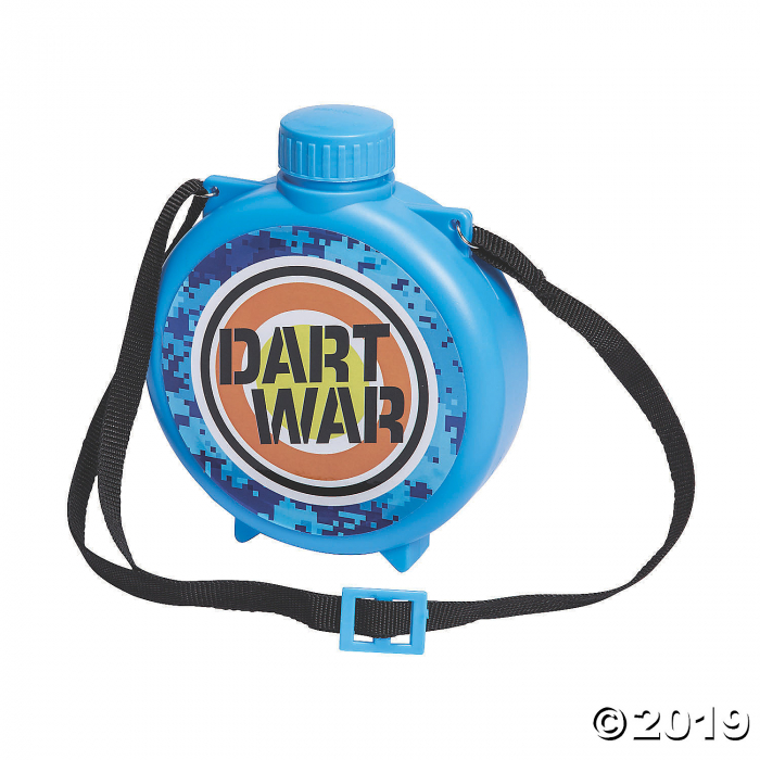 Dart Battle Party Plastic Canteens (Per Dozen)
