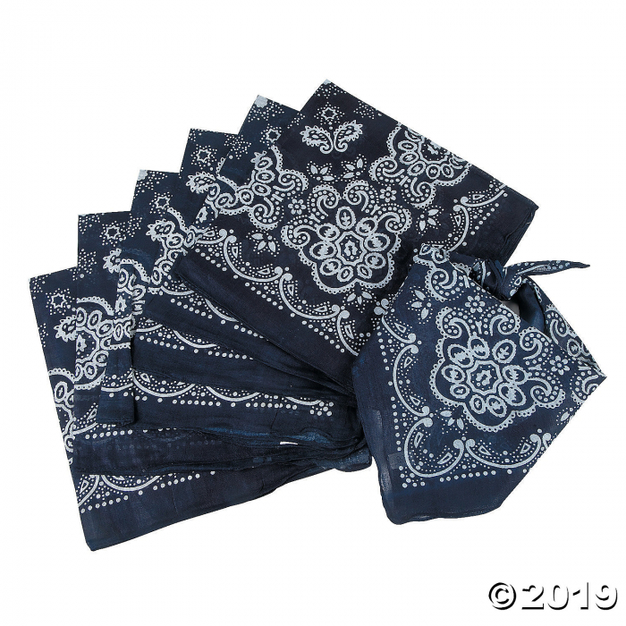 Classic Navy Bandanas (Per Dozen) Classic Navy Bandanas (Per Dozen)