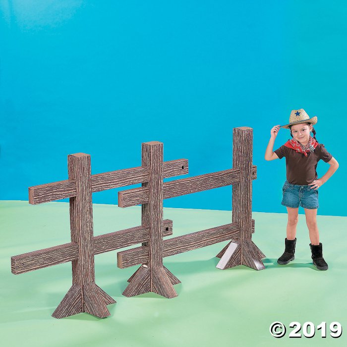 Split Rail Fence Post Cardboard Stand-Up (1 Set(s))