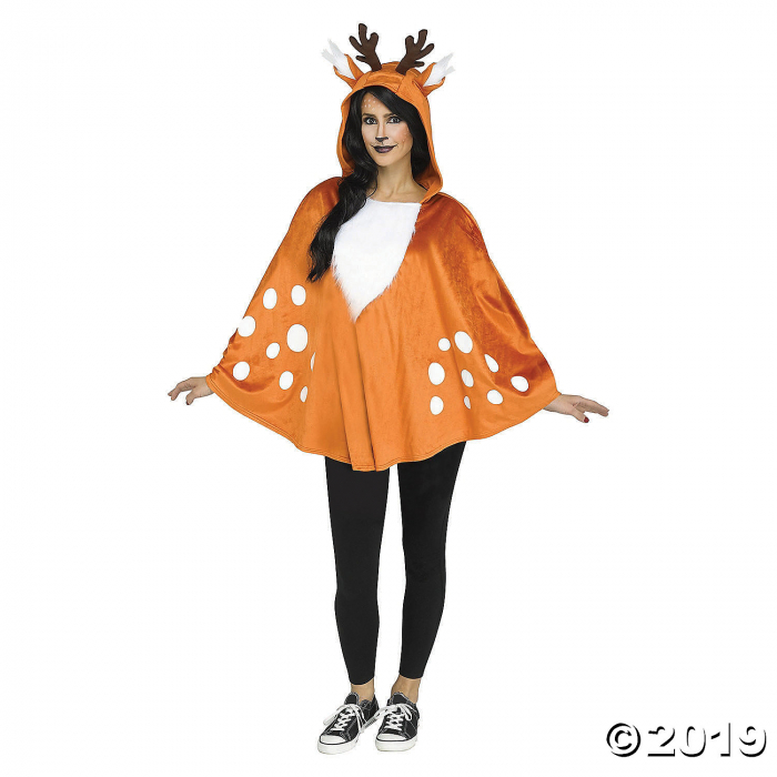 Women's Poncho Character Costume - Faun (1 Piece(s))