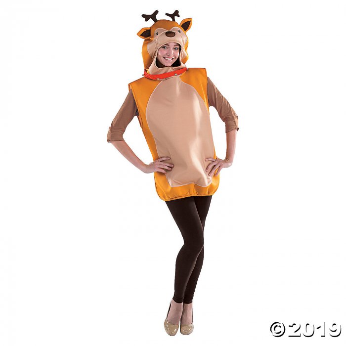 Adult Reindeer Costume - Standard (1 Piece(s)) | GlowUniverse.com