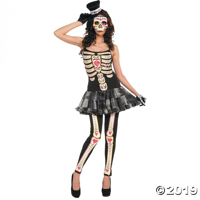 Women's Day Of The Dead Costume - Standard (1 Set(s))