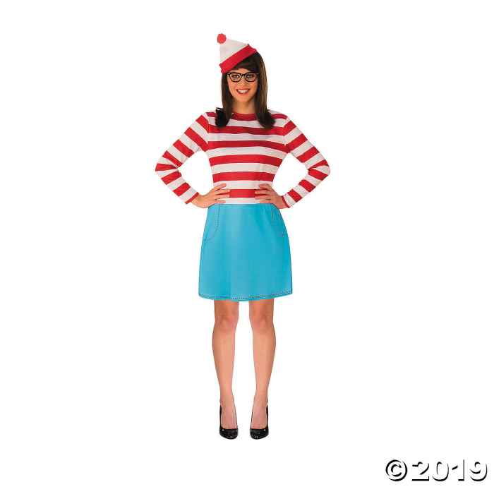 Women's Where's Waldo Wenda Costume - Standard (1 Piece(s)) Women's Where's Waldo Wenda Costume - Standard (1 Piece(s))