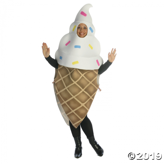 Adult Ice Cream Cone Costume - Standard Adult Ice Cream Cone Costume - Standard